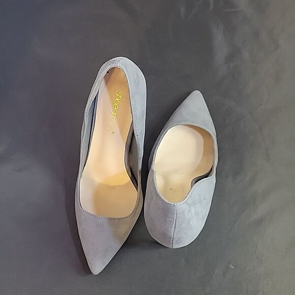 SHOEDAZZLE SUEDE POINTED TOE DRESS PUMPS STILETTO HIGH HEELS - Picture 5 of 14